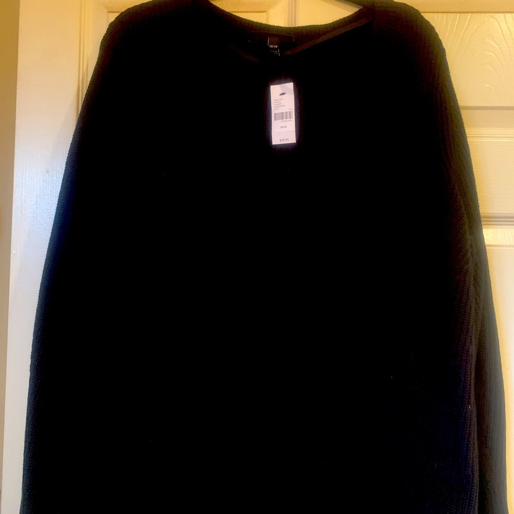 Woven warm sweater